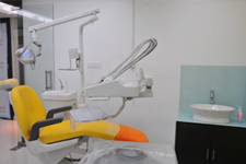 Laser dental treatment machine placed in a clinical room