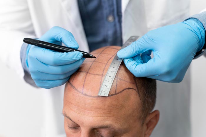 FUE follicular unit extraction surgery